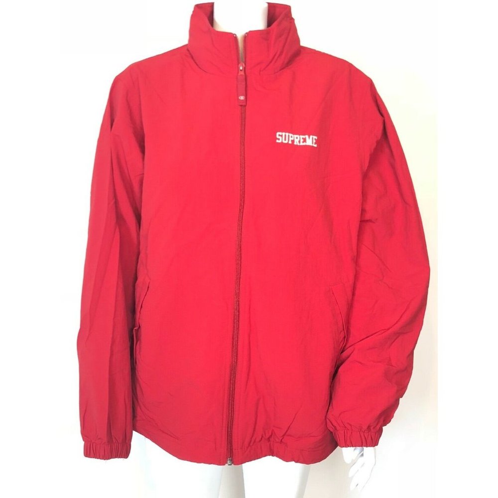 Champion x Supreme Hooded Track Jacket Red sz L